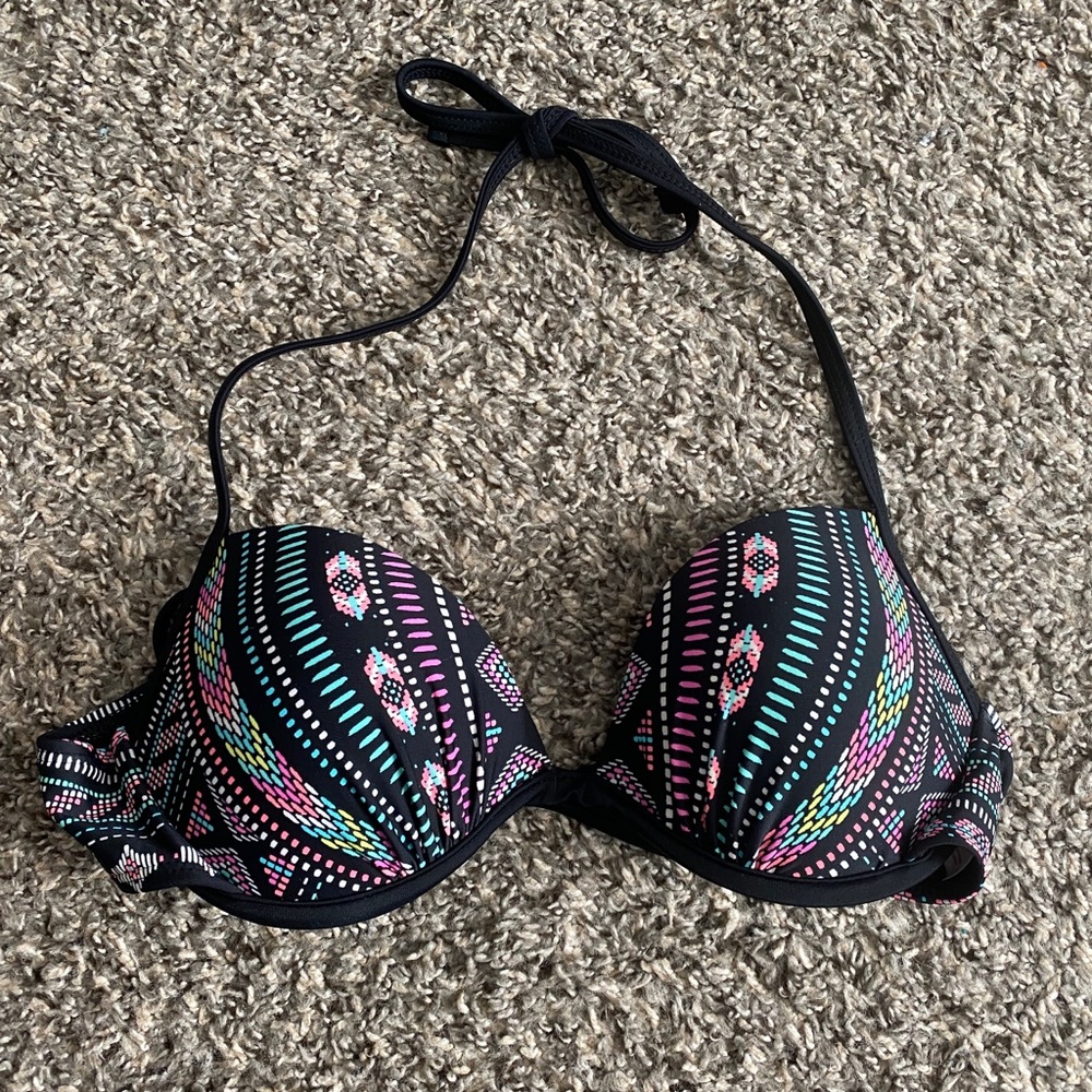 Neon bright bikini top